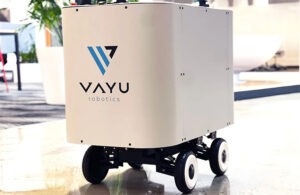 vayu robotics' mobile delivery robot.